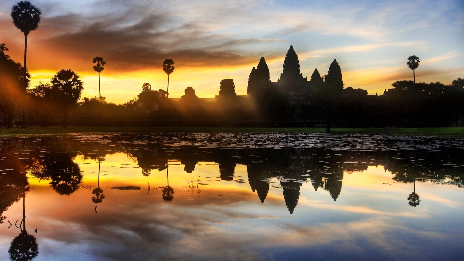 cambodia lakes angkor wat Nature Lakes HD Art 2k