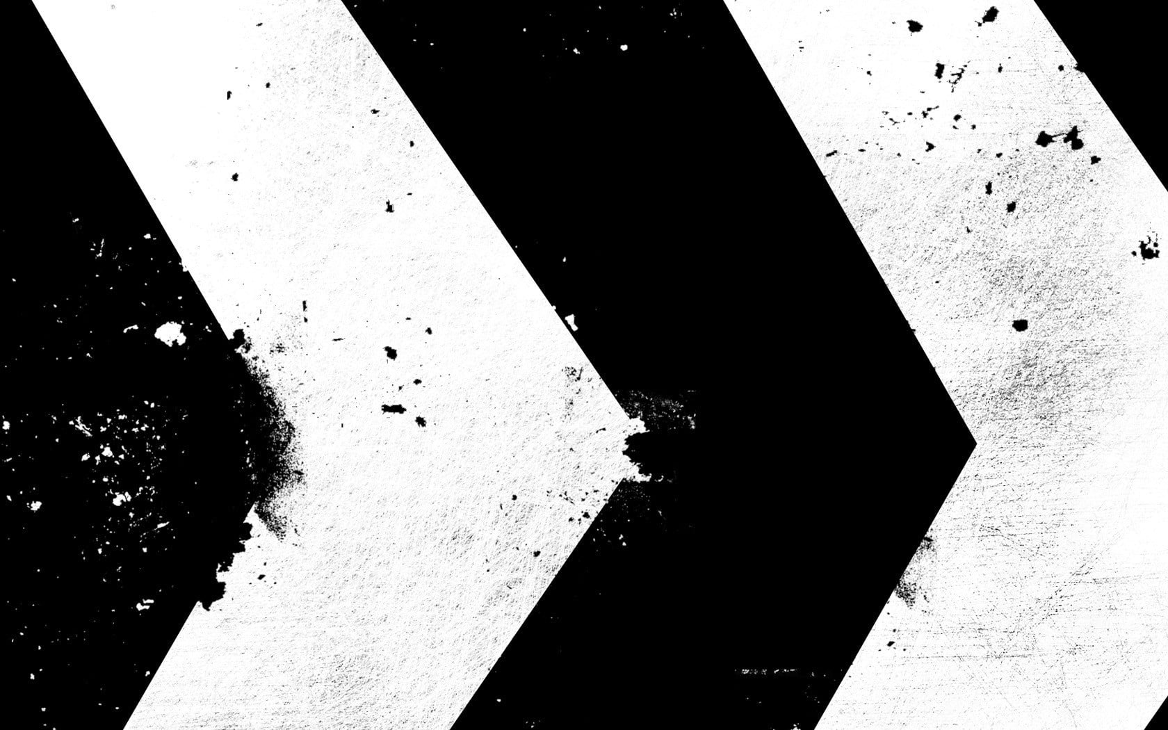 white and black arrow abstract monochrome pattern paint splatter 2k
