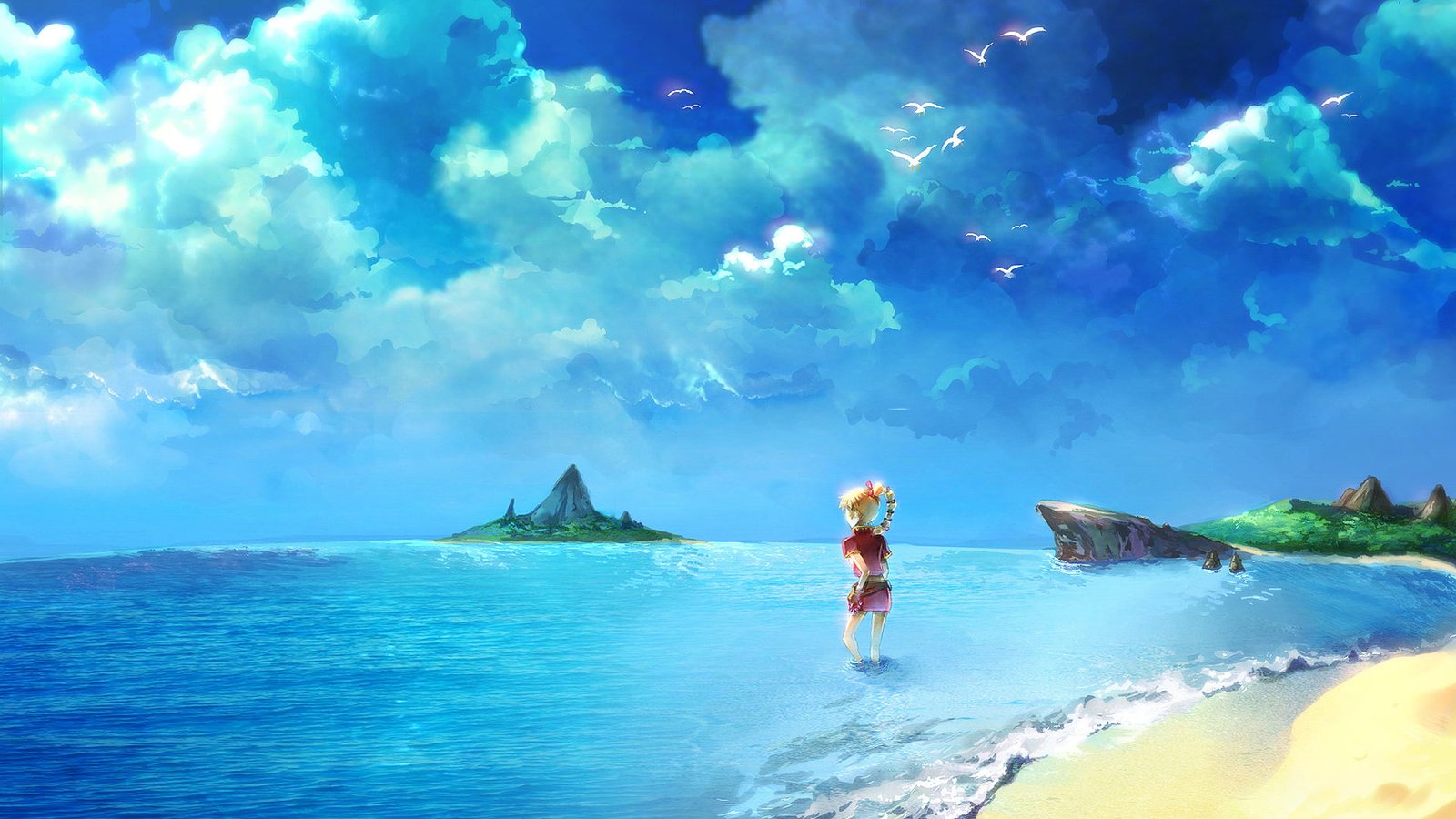 Chrono Cross video game art artwork characters 2k