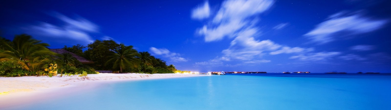 clouds beach sea shore multiscreen Nature Beaches HD Art 2k 4k