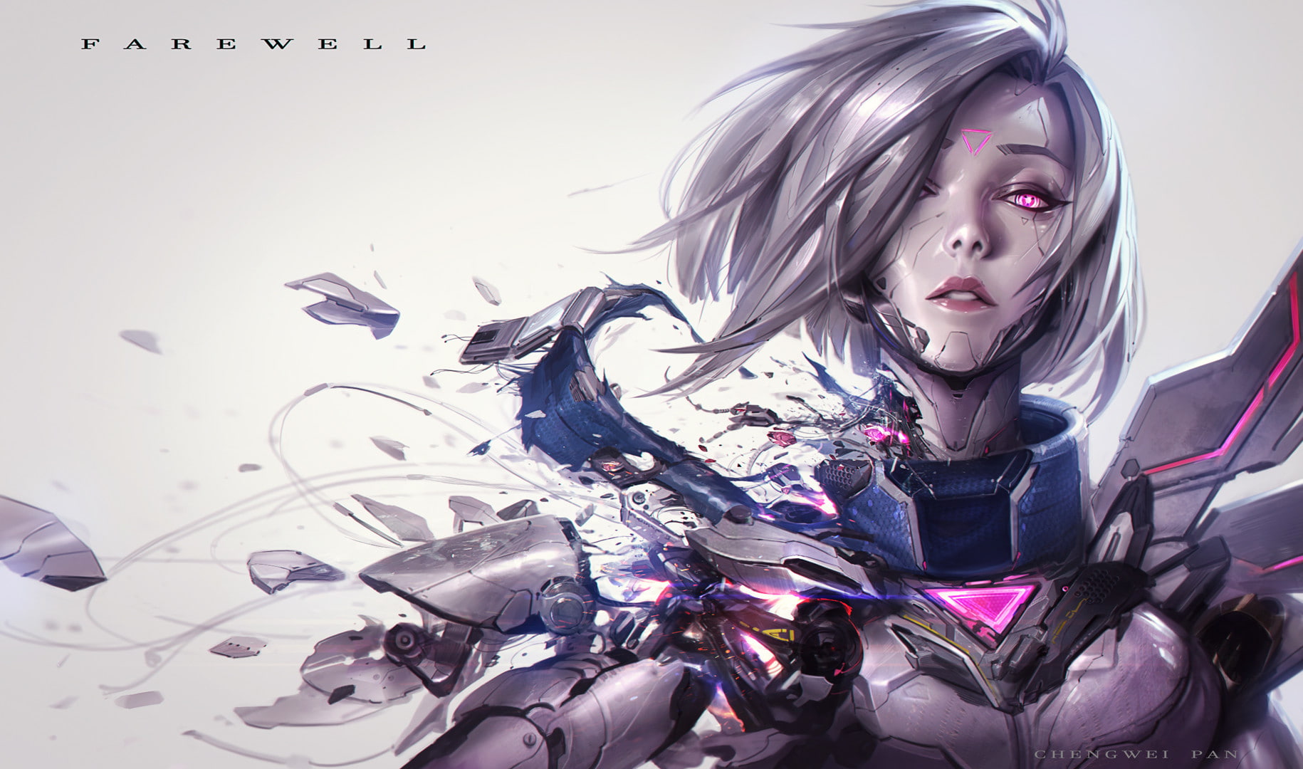 Fiora League of Legends women cyberpunk broken video games 2k