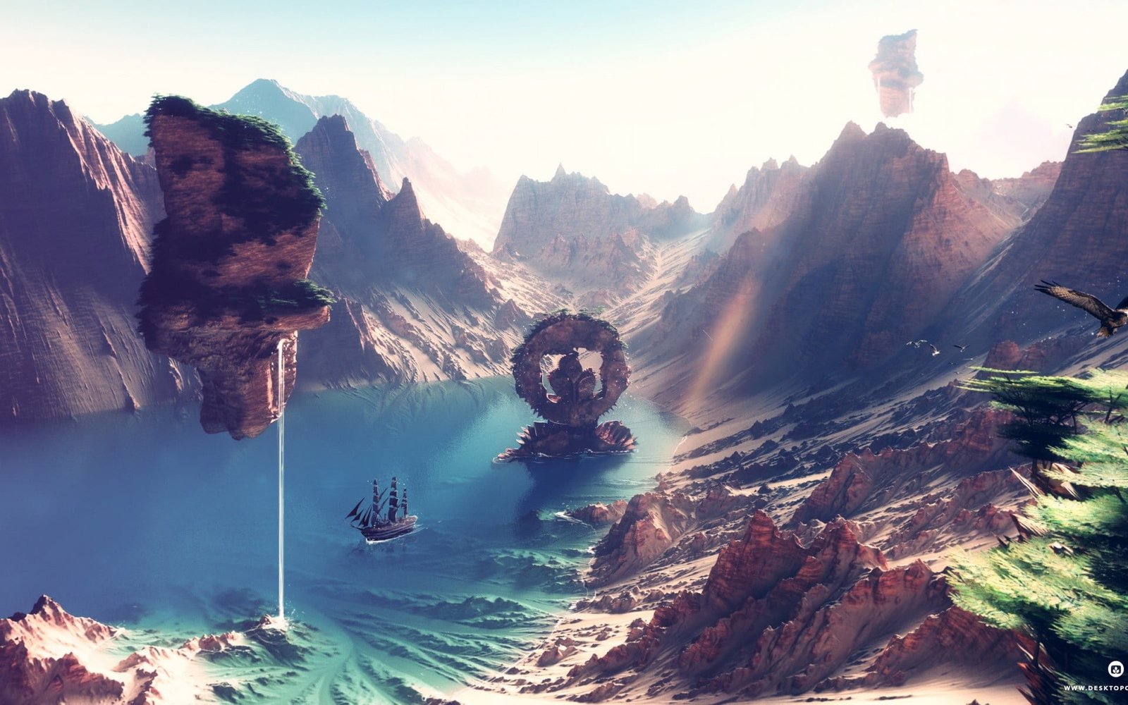 game wallpaper body of water photo during daytime digital art 2k