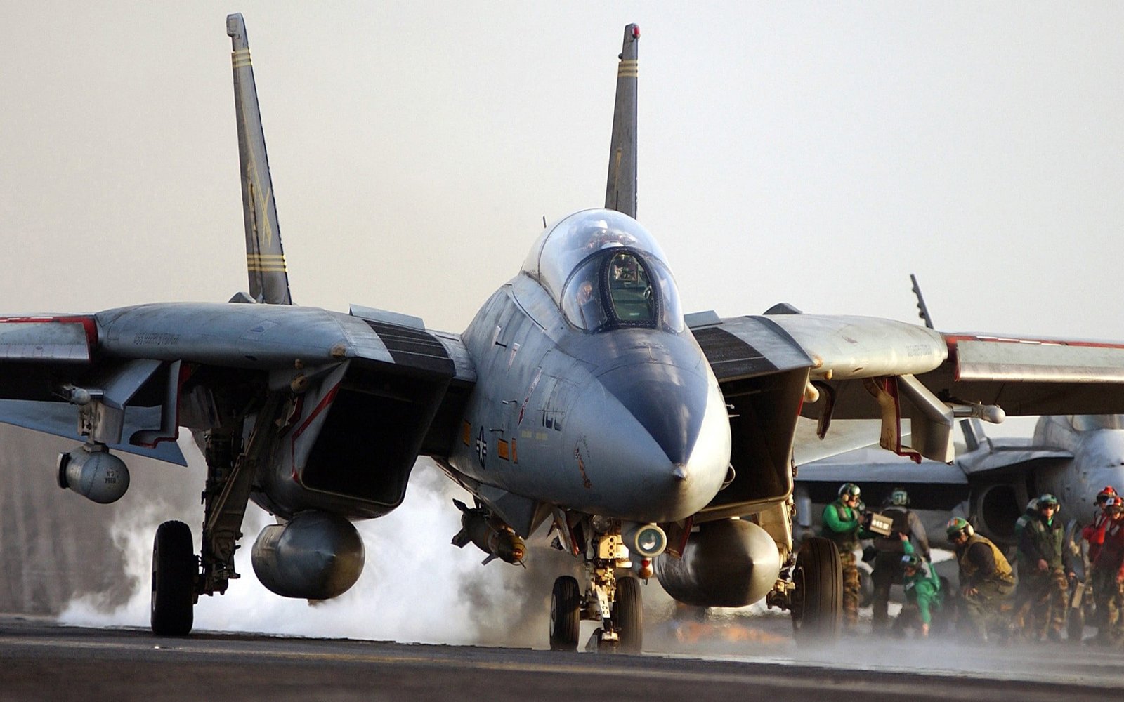gray fighter plane digital wallpaper Grumman F 14 Tomcat aircraft 2k