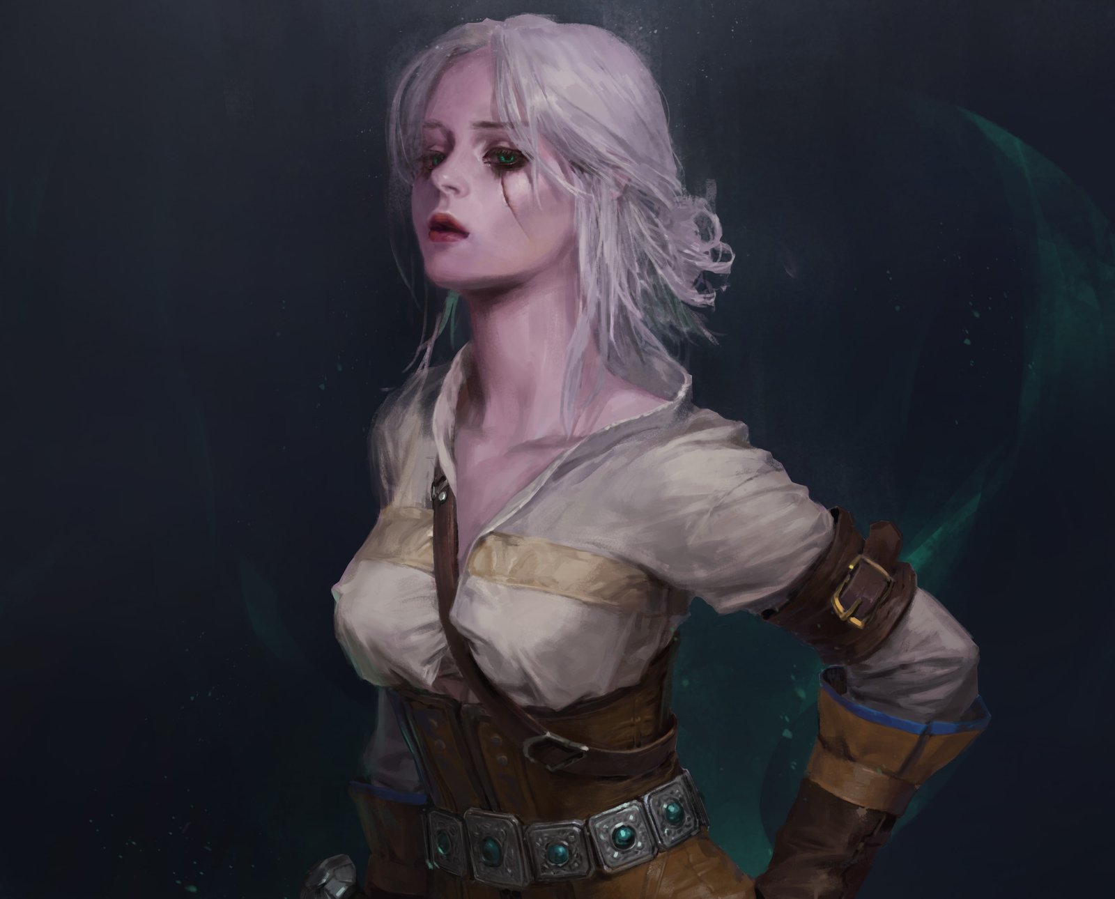 look pose art Ciri Witcher 3 Wild Hunt Cirilla 2k