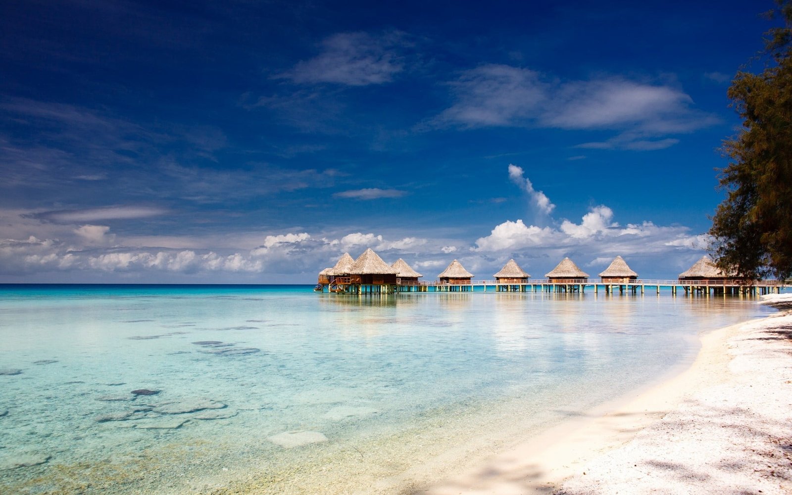 Maldives beach atolls island French Polynesia nature landscape 2k