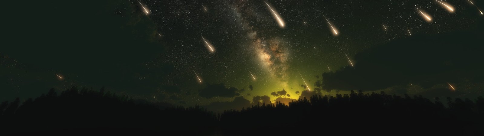 meteor storm wallpaper shower graphics multiple display 2k 4k