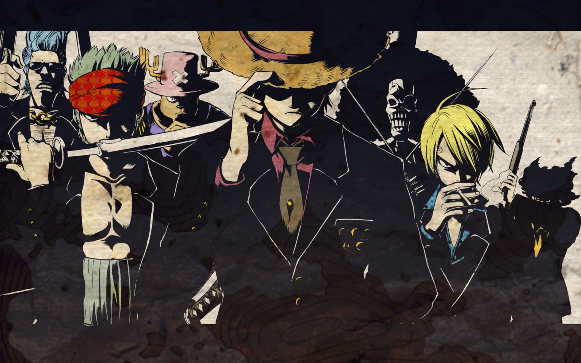 One Piece illustration strawhat pirates Monkey D Luffy Roronoa Zoro 2k
