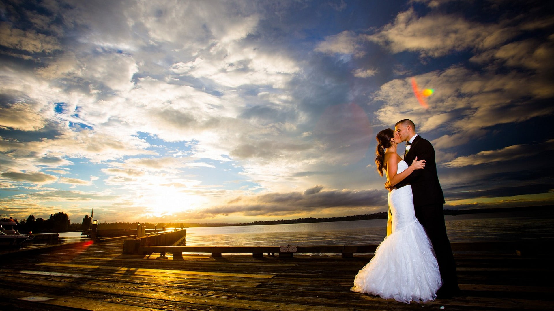 romantic bride newlywed happiness dress wedding person 2k