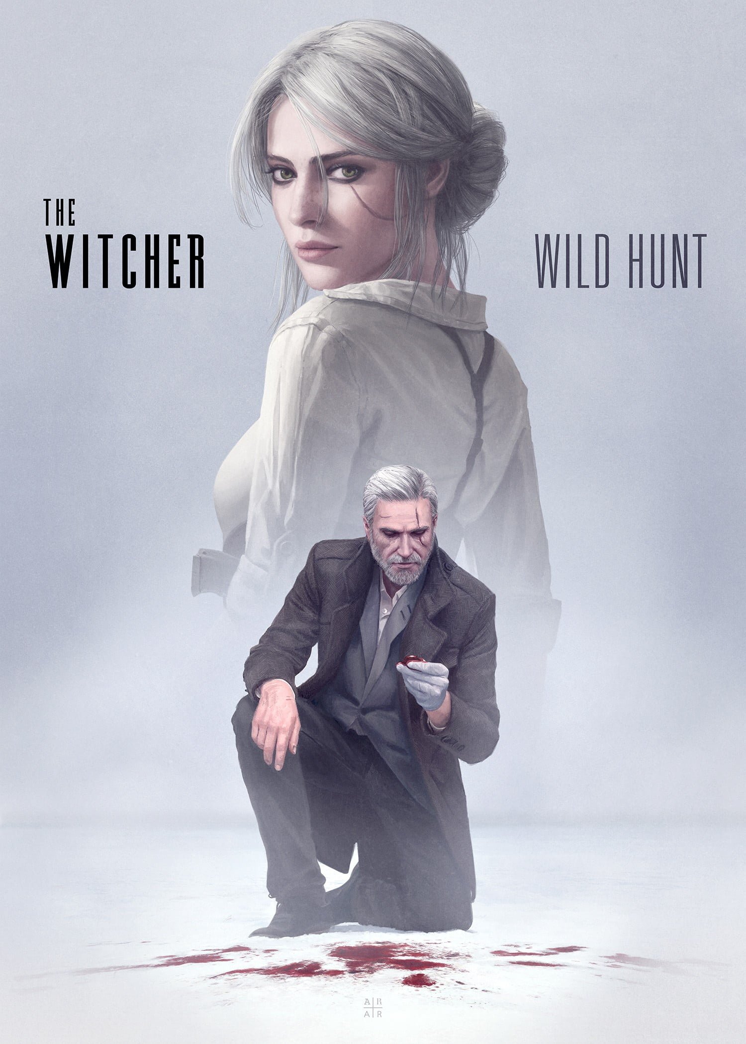 The Witcher Wild Hunt poster 3 artwork 2k
