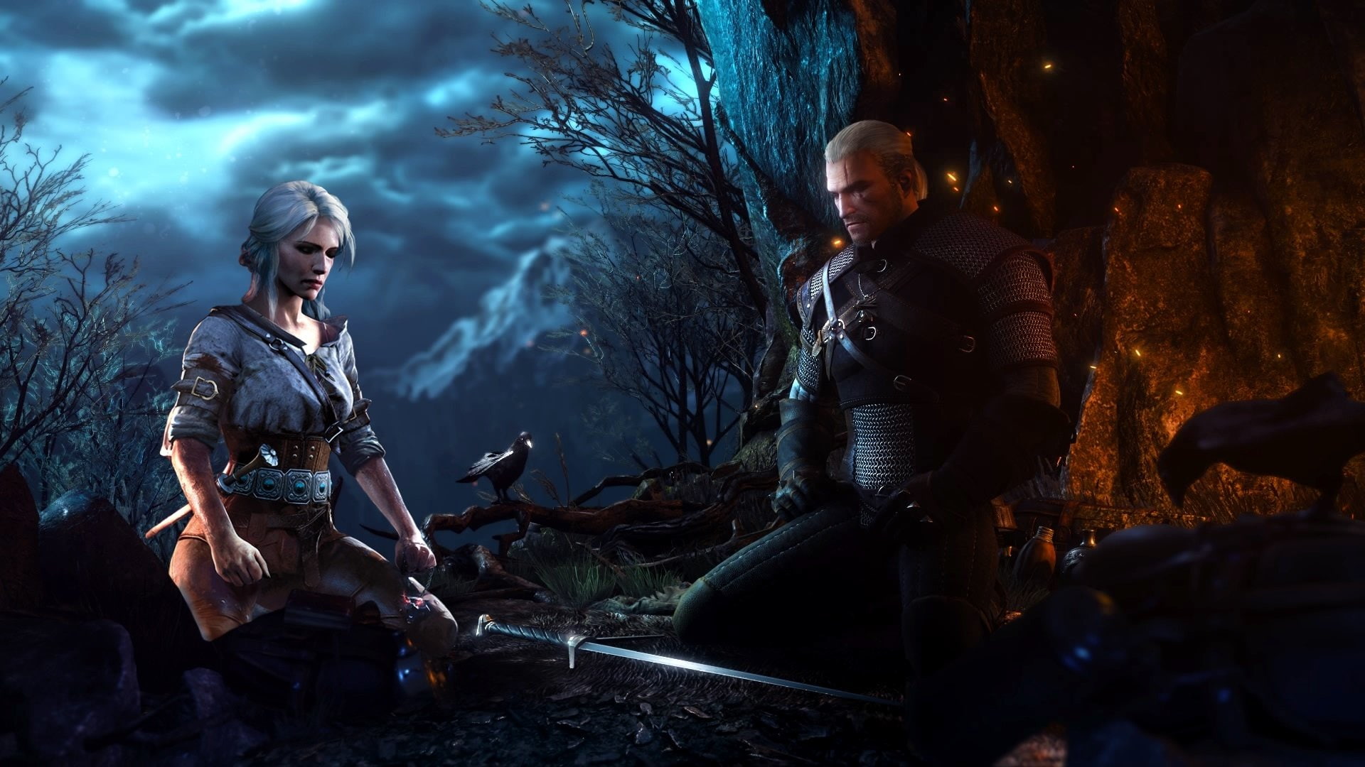 The Witcher 3 Wild Hunt Ciri Geralt of Rivia 2k