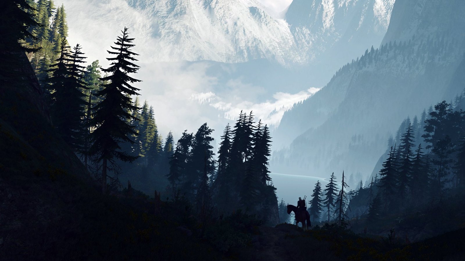 The Witcher 3 Wild Hunt Geralt of Rivia Landscape 2k