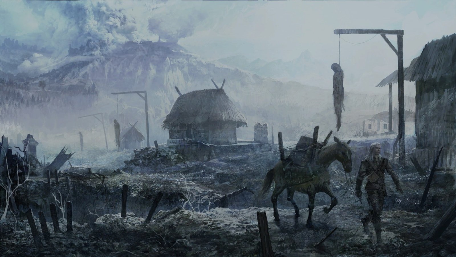 video games fantasy art The Witcher 2k