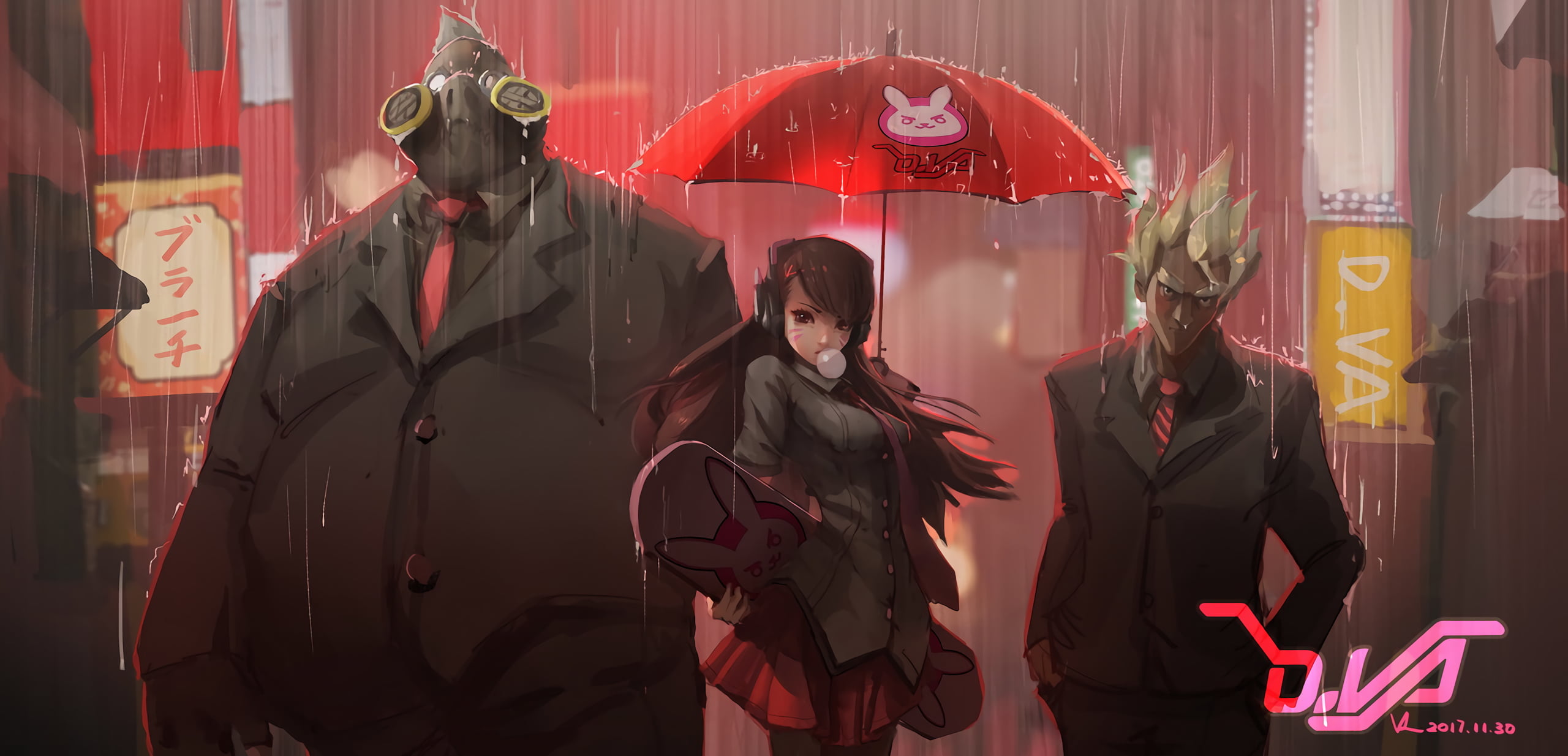 game digital wallpaper video games art Overwatch D Va 2k