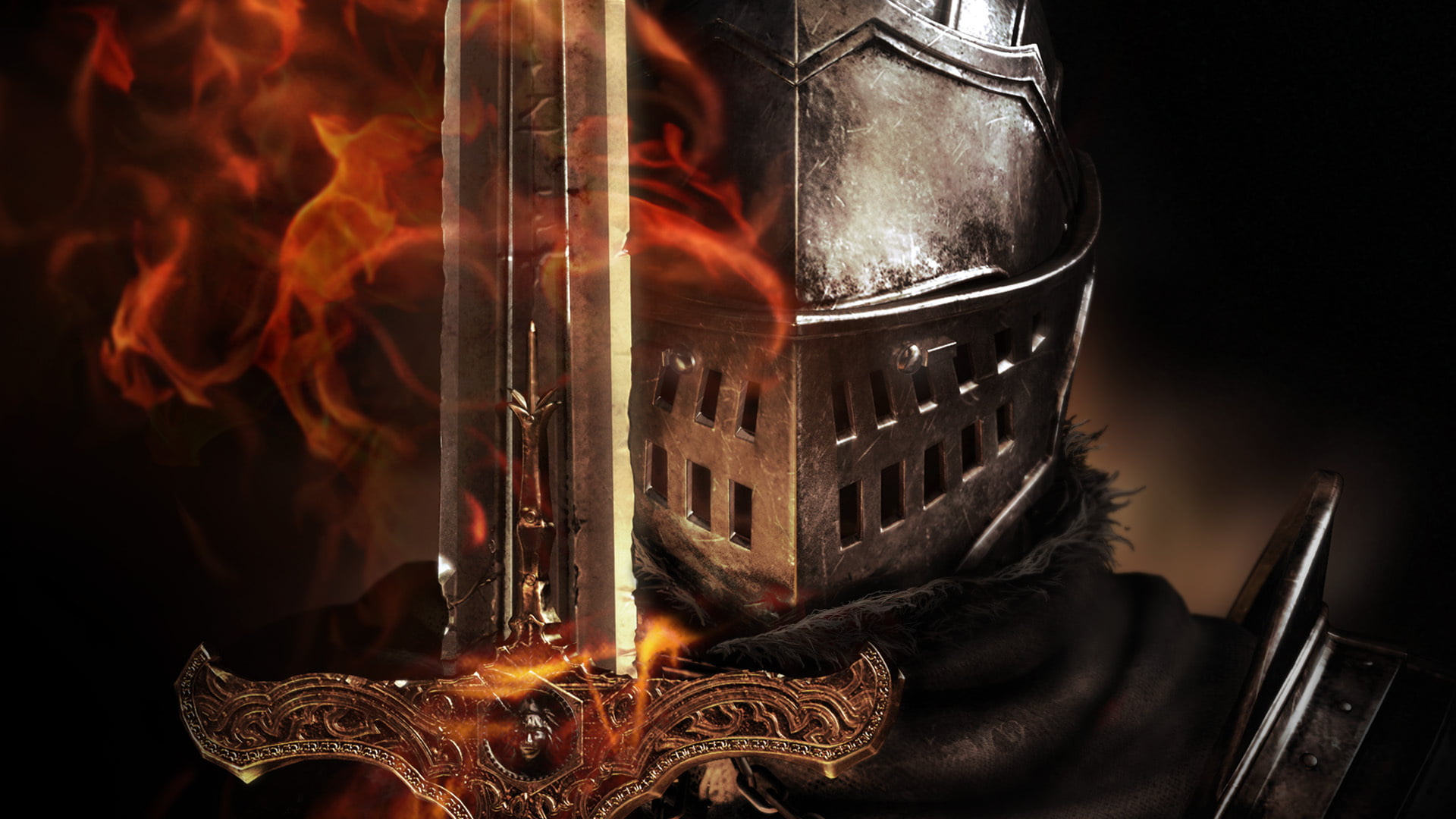knight digital wallpaper person holding gray sword Dark Souls 2k