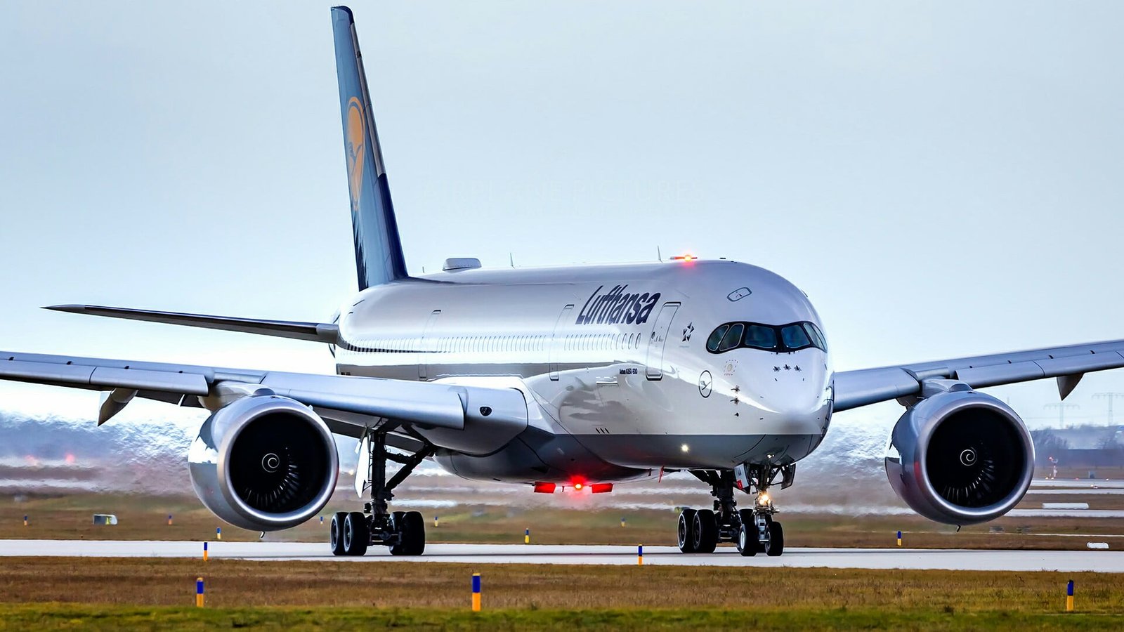 lufthansa airbus a airplane runway airport air vehicle 2k