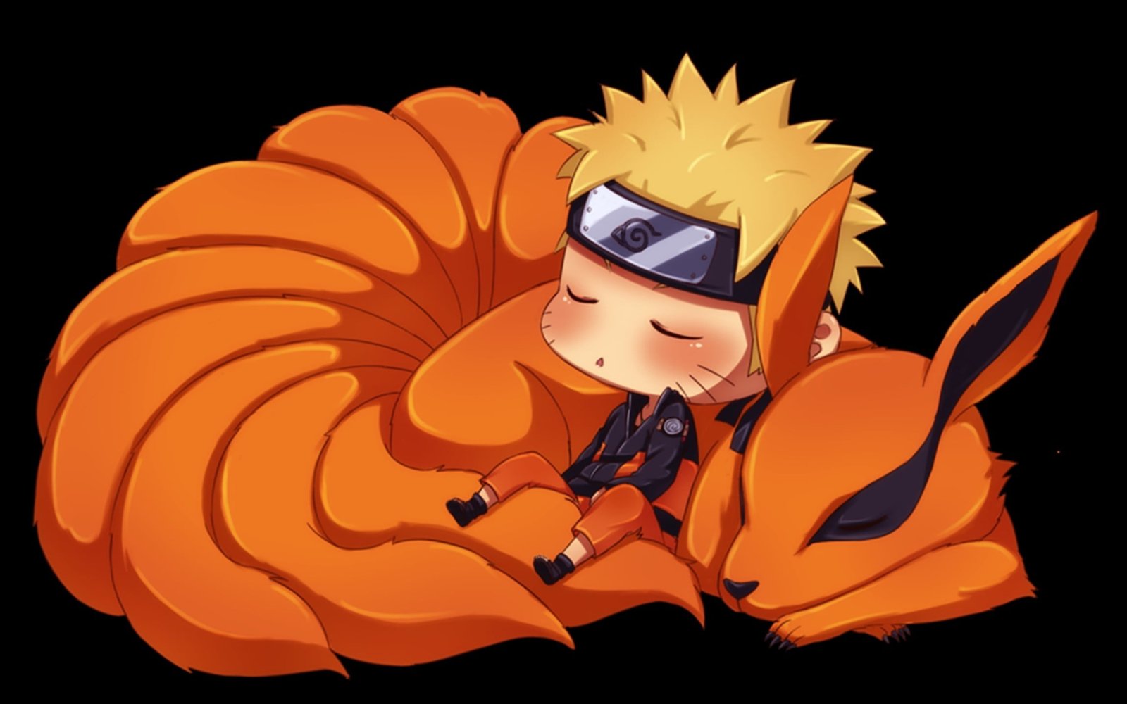 Naruto and nine tails wallpaper fox anime ninja manga shinobi 2k