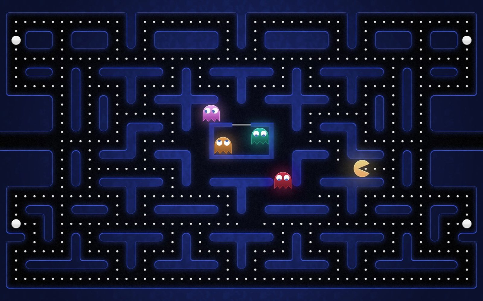 Pac man game application screenshot video games Pacman retro 2k