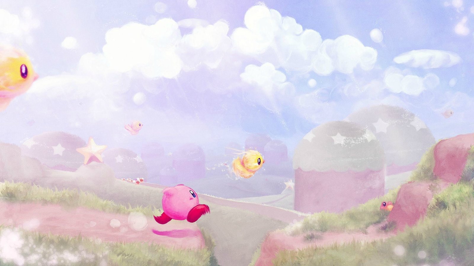 Nintendo Kirby illustration digital art video games plant 2k