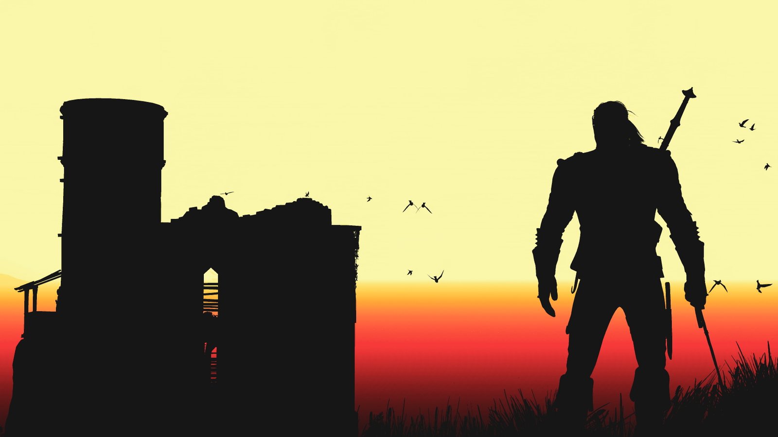 PC gaming screen shot video game characters The Witcher 3 Wild Hunt 2k 4k