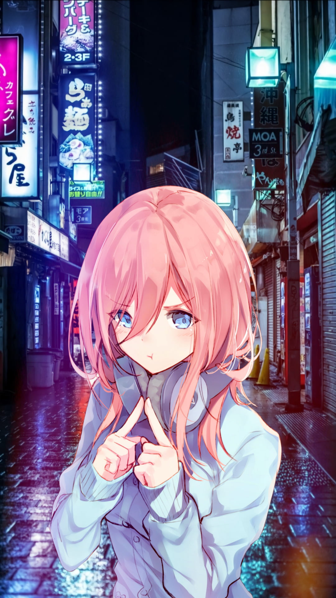 anime girls 5 toubun no Hanayome Nakano Miku
