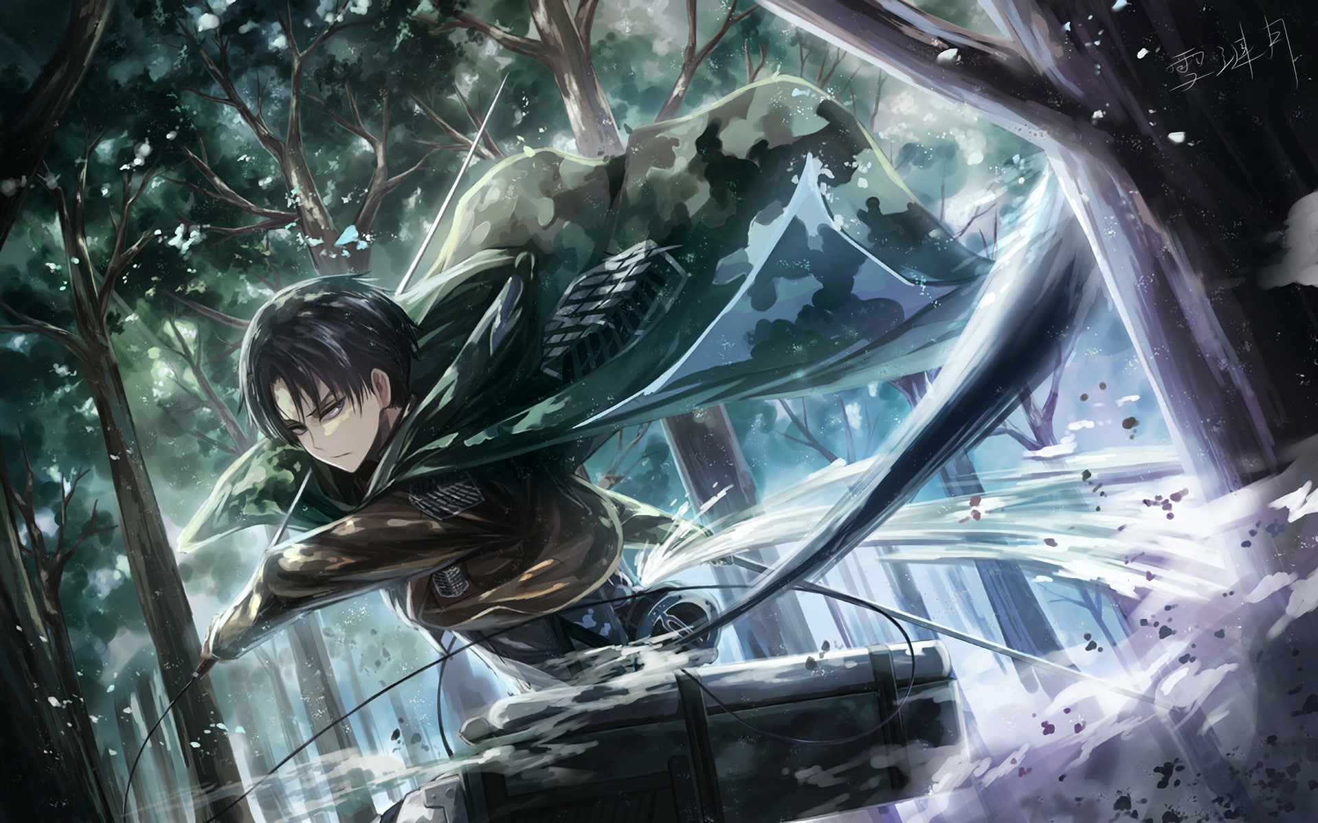 Anime Attack On Titan Levi Ackerman 2k