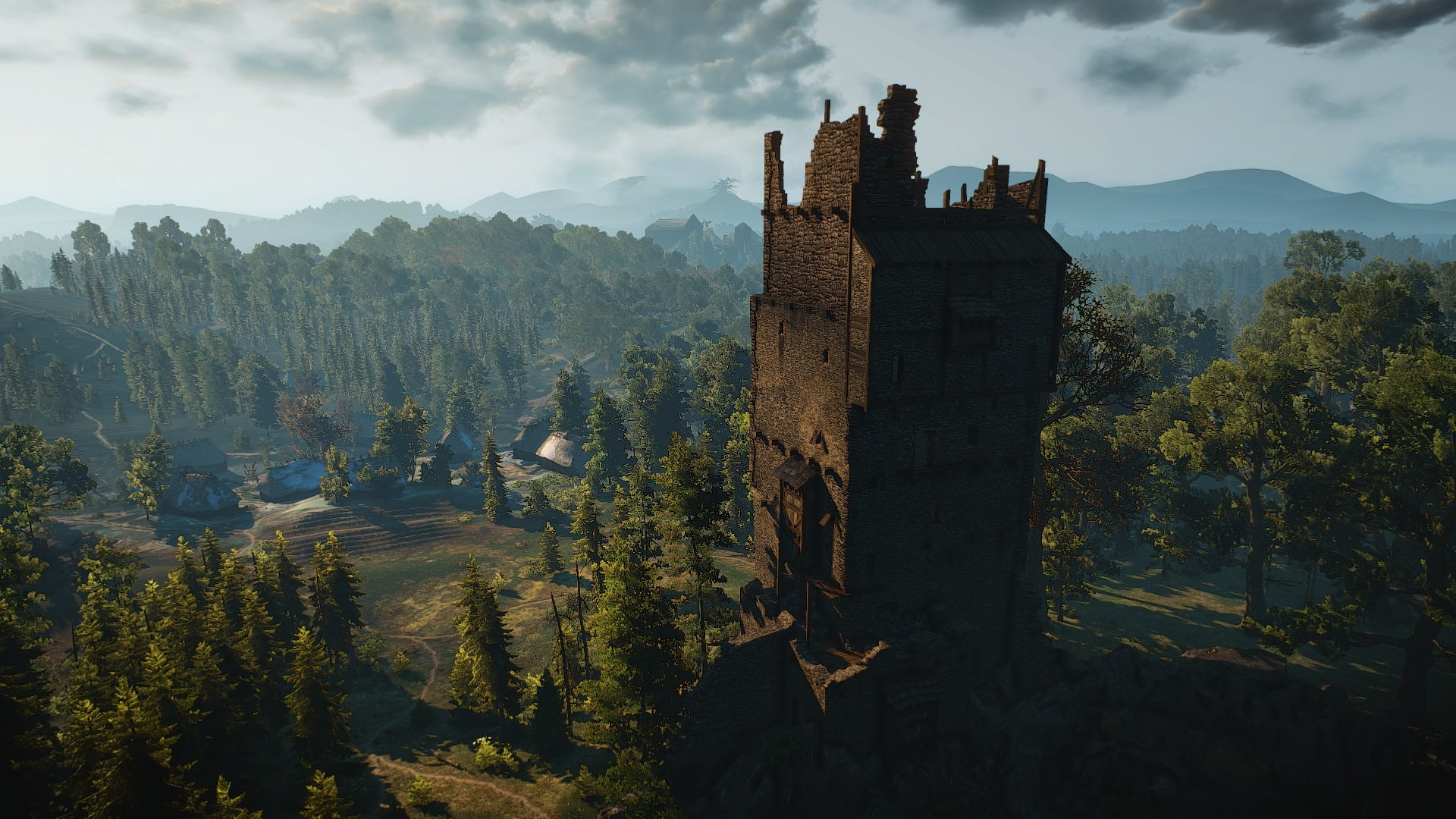 brown concrete building The Witcher 3 Wild Hunt video games 2k