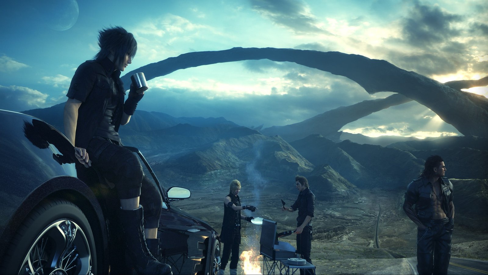 Final Fantasy 15 wallpaper fantasy versus XIII anime 2k