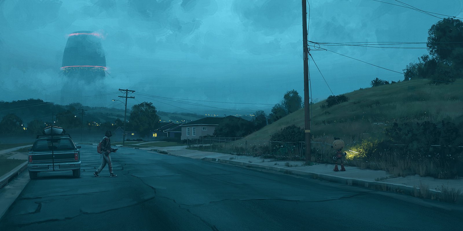 game application screengrab n digital art Simon St lenhag 2k