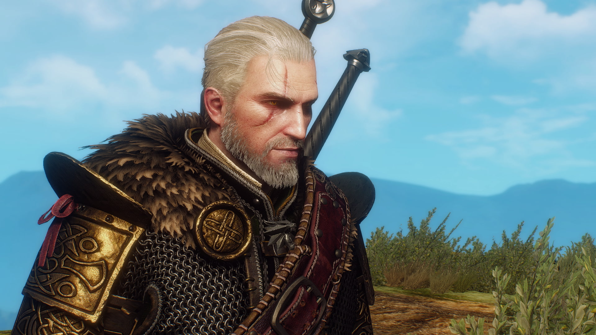 Geralt Of Rivia The Witcher 3 Wild Hunt one person 2k