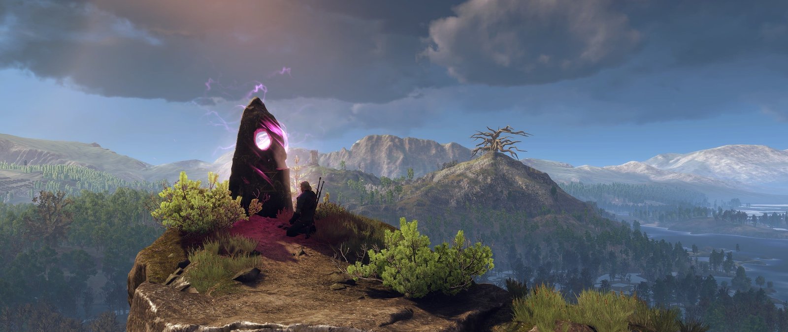 mountain digital wallpaper The Witcher 3 Wild Hunt artwork 2k