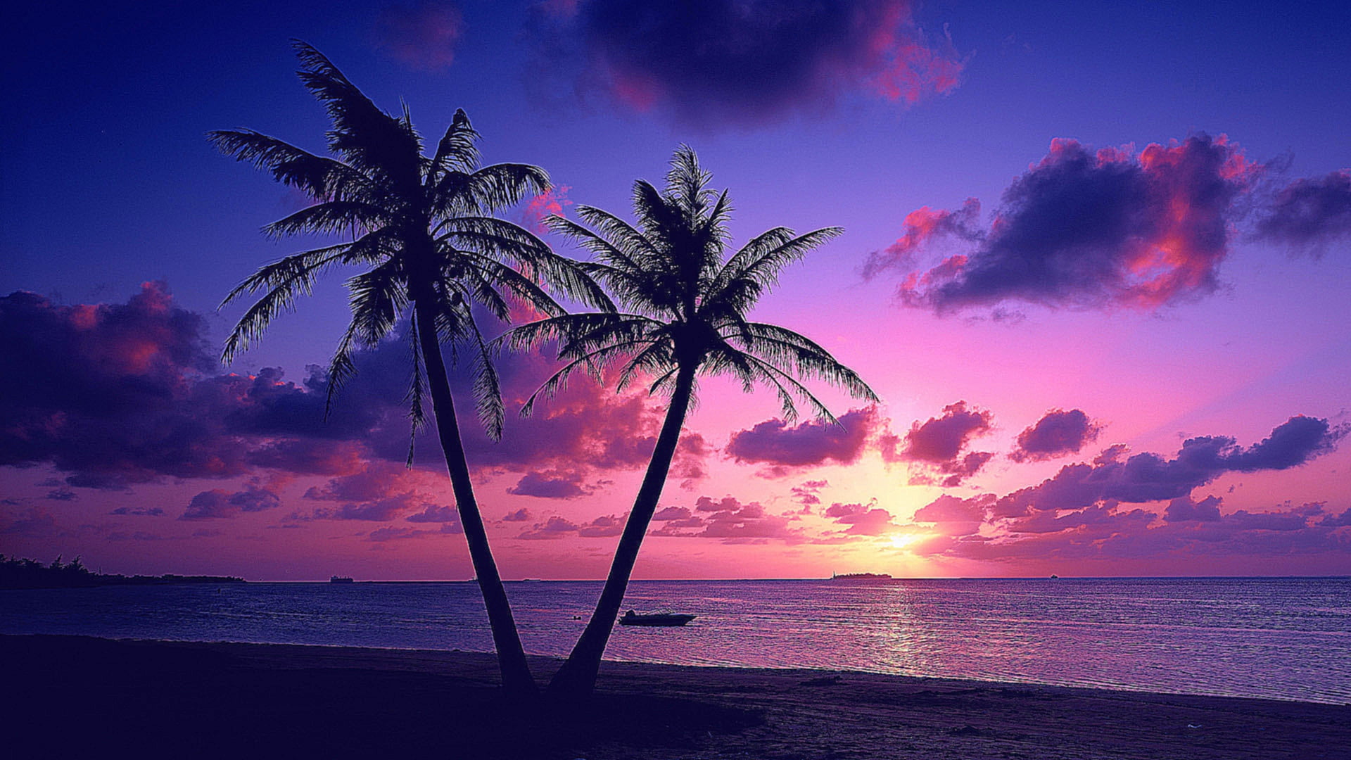 nature sky landscape clouds sun horizon sunset sea water 2k