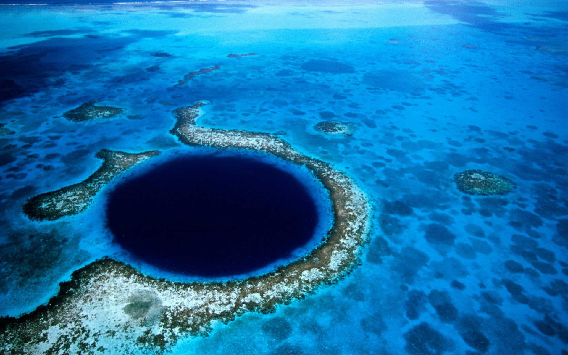 ocean nature sea reef great blue hole belize Nature Beaches HD Art 2k