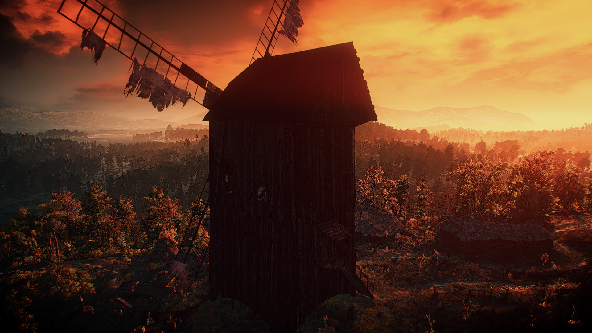 the witcher 3 wild hunt video games sky sunset cloud 2k