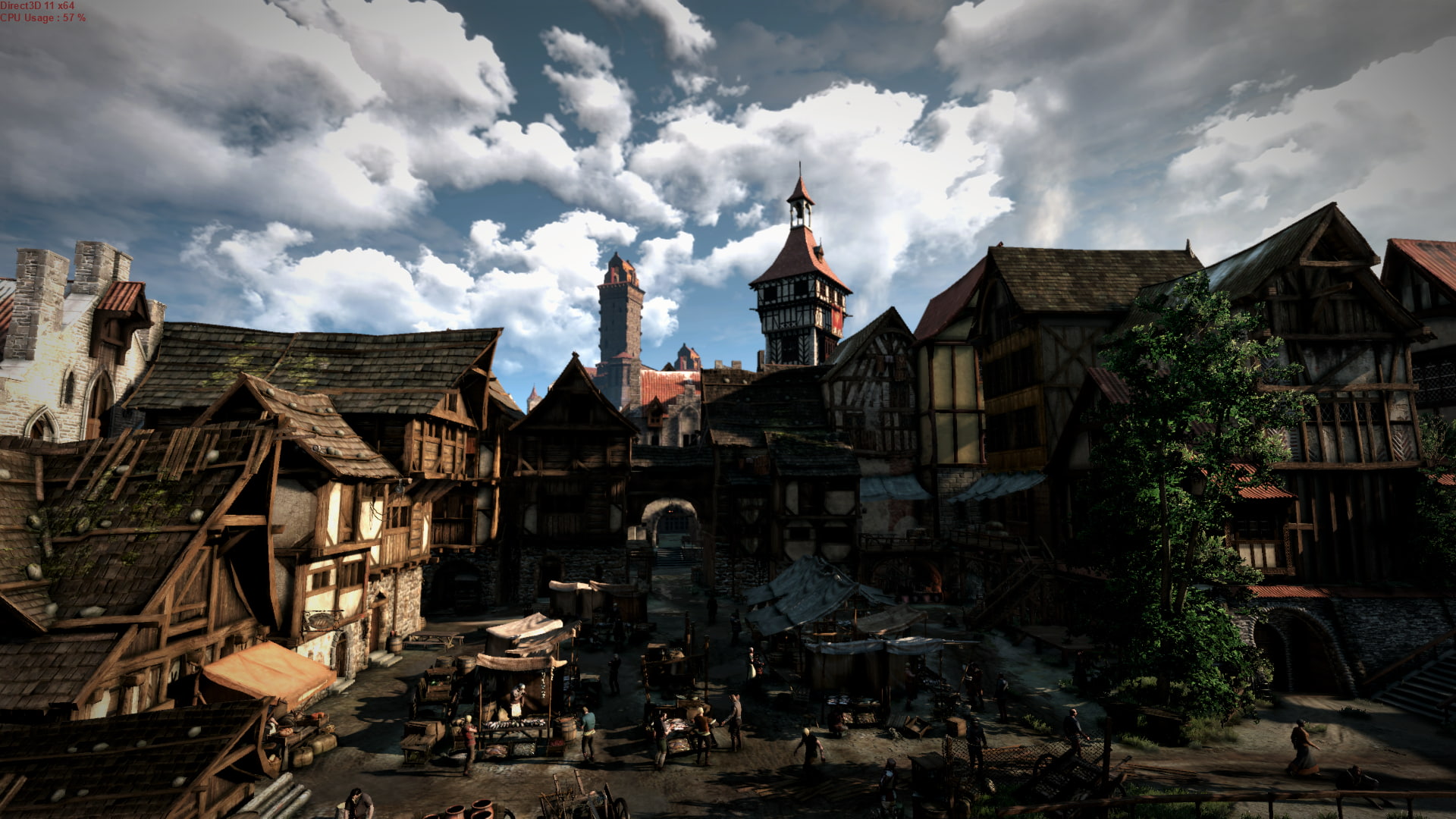 The Witcher 3 Wild Hunt marketplace Novigrad 2k