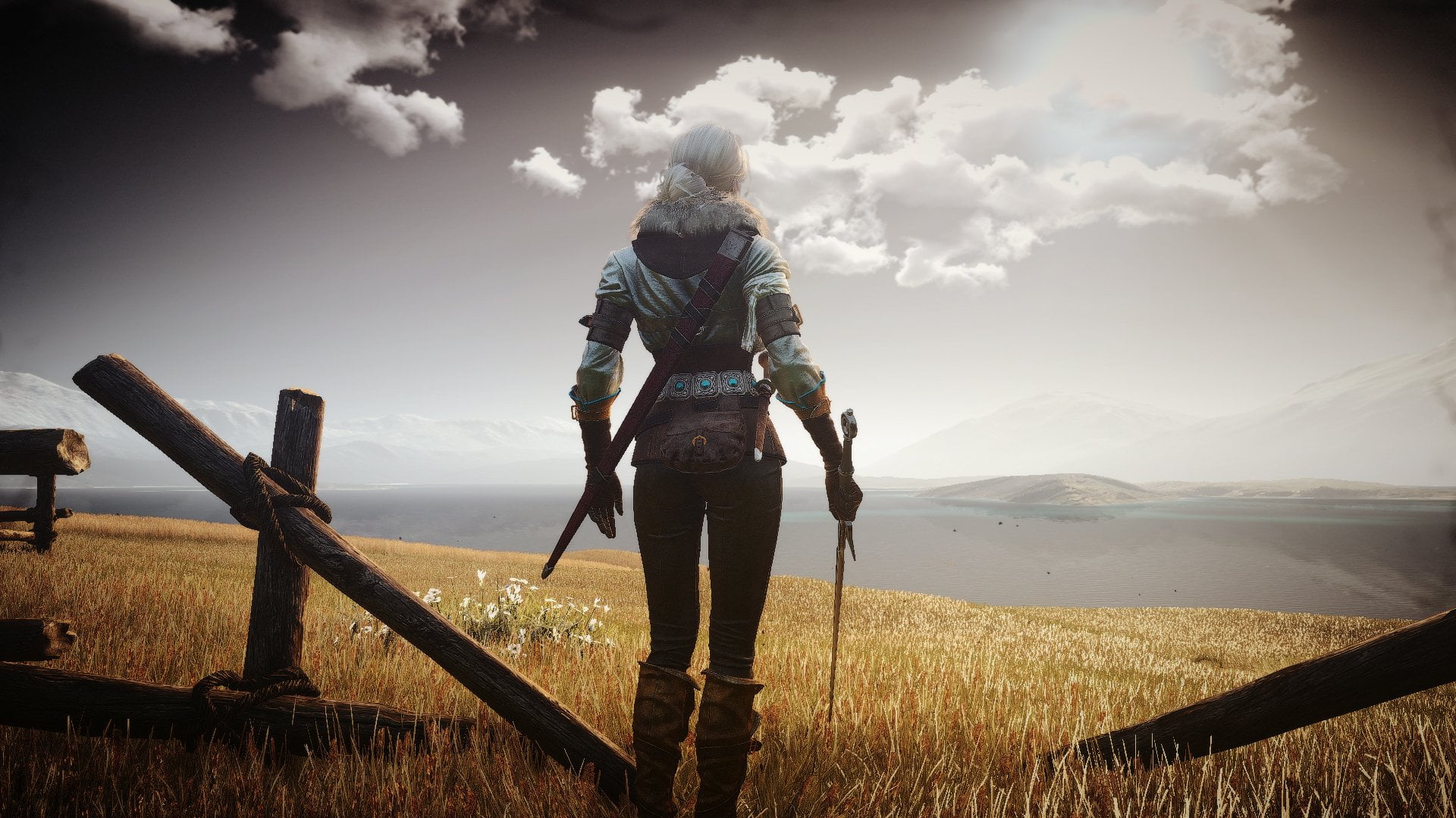 The Witcher 3 Wild Hunt Ciri sky 2k