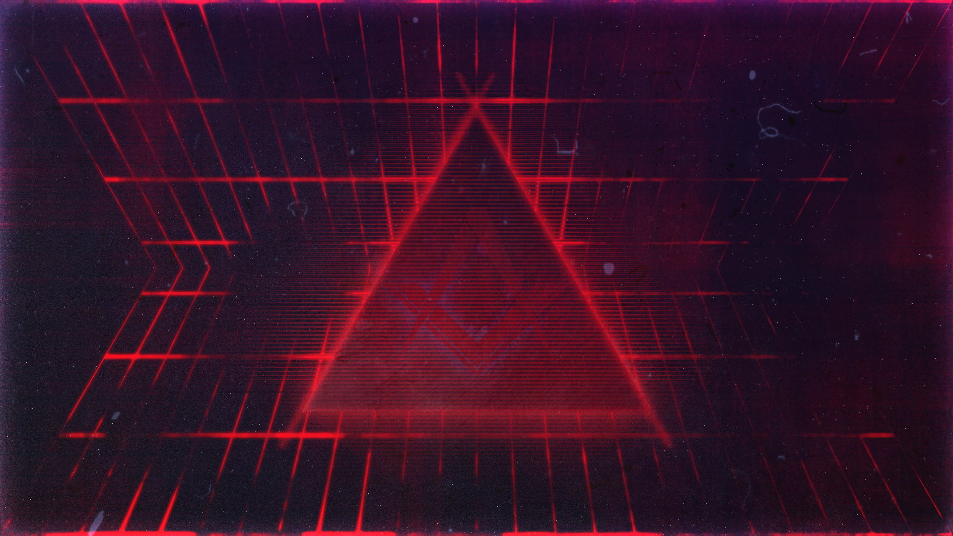 triangular red light illustration abstract triangle lines 2k