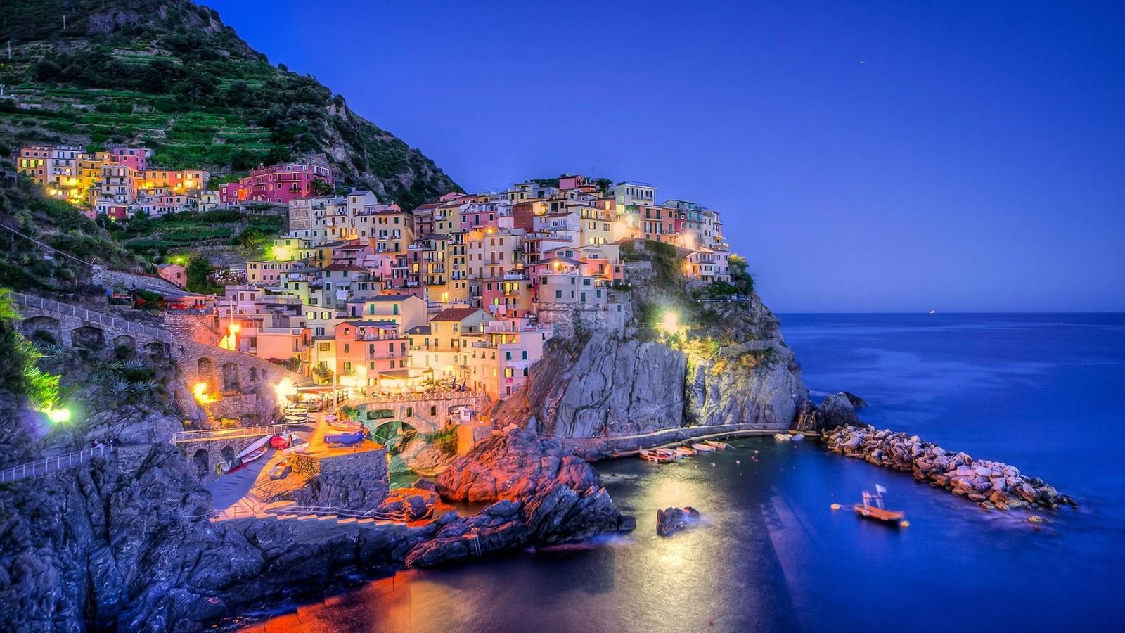 water la spezia liguria darkness cliff tourist attraction 2k