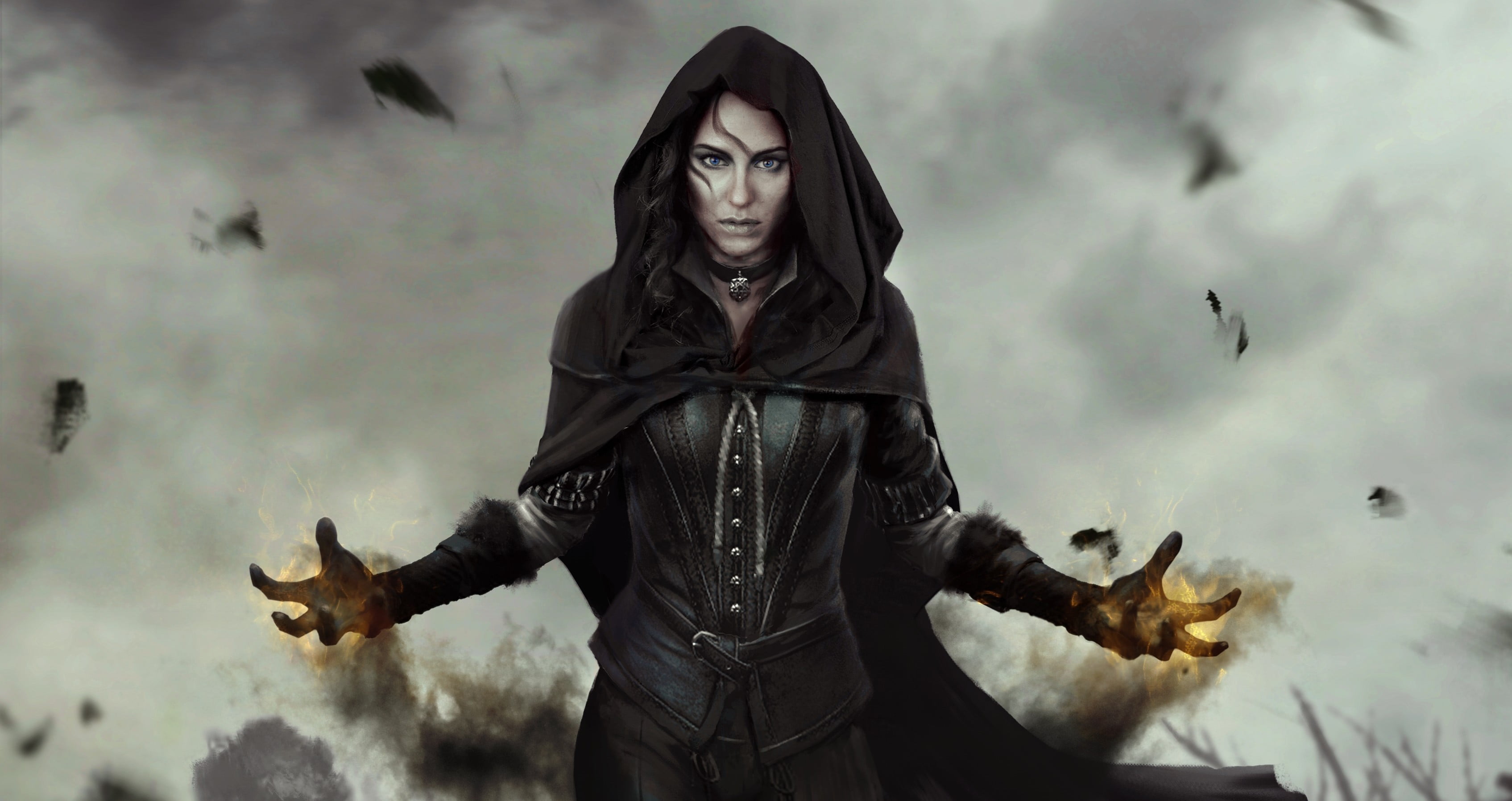 woman wearing robe wallpaper The Witcher 3 Wild Hunt Yennefer of Vengerberg 2k