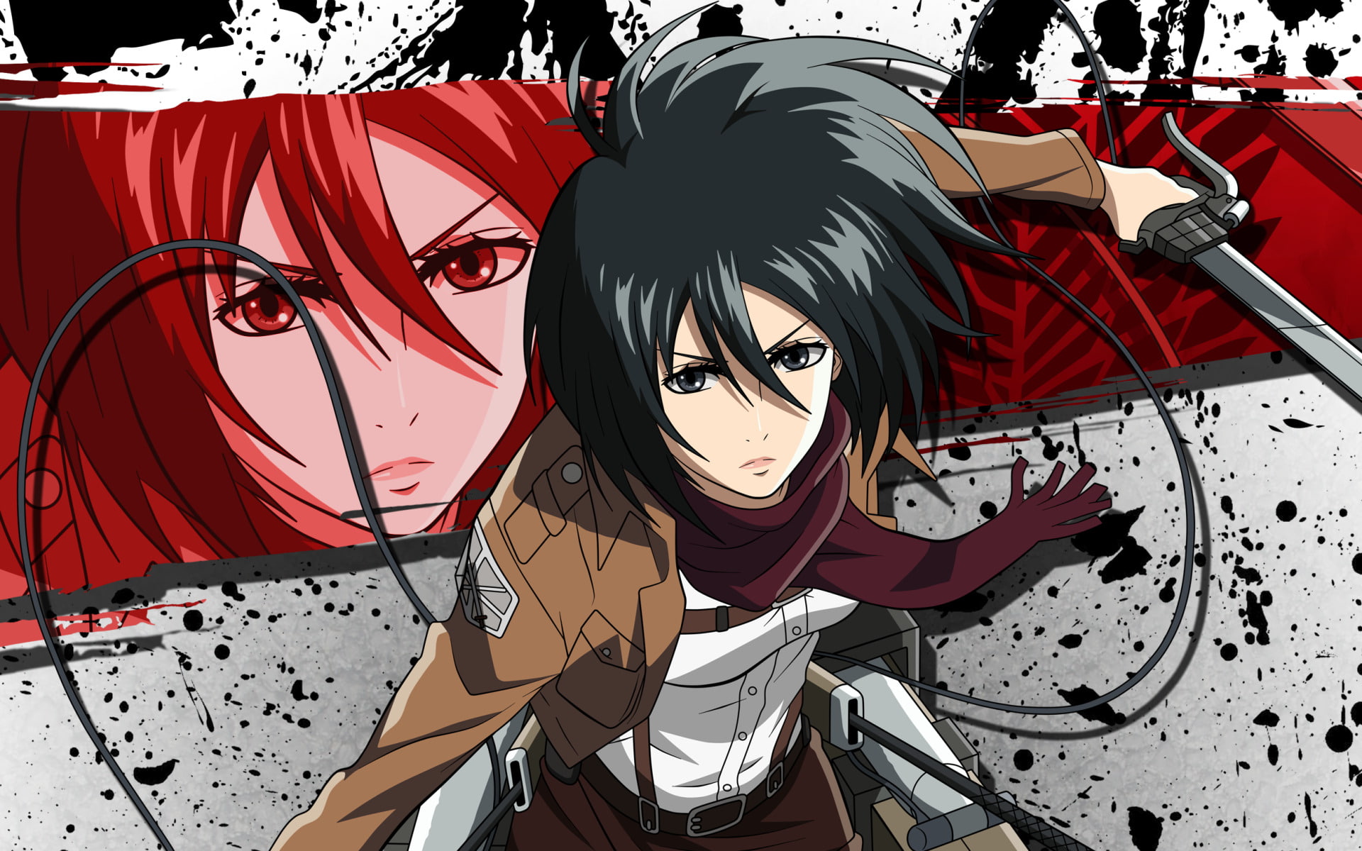 Anime Attack On Titan Mikasa Ackerman Shingeki No Kyojin 2k