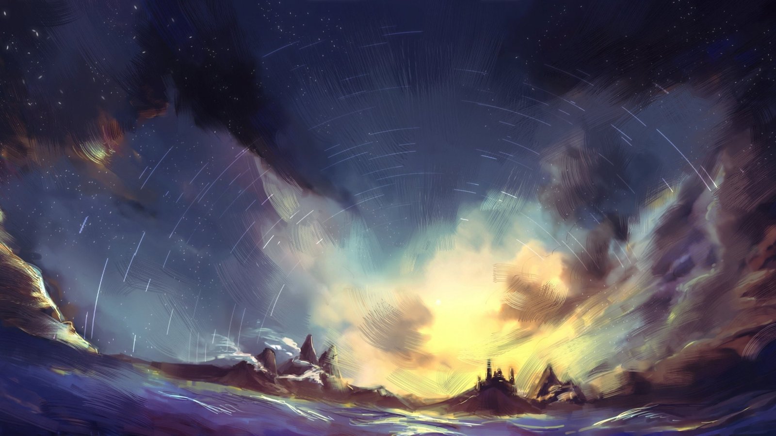 art artwork fantasy landscape nature scenery 2k