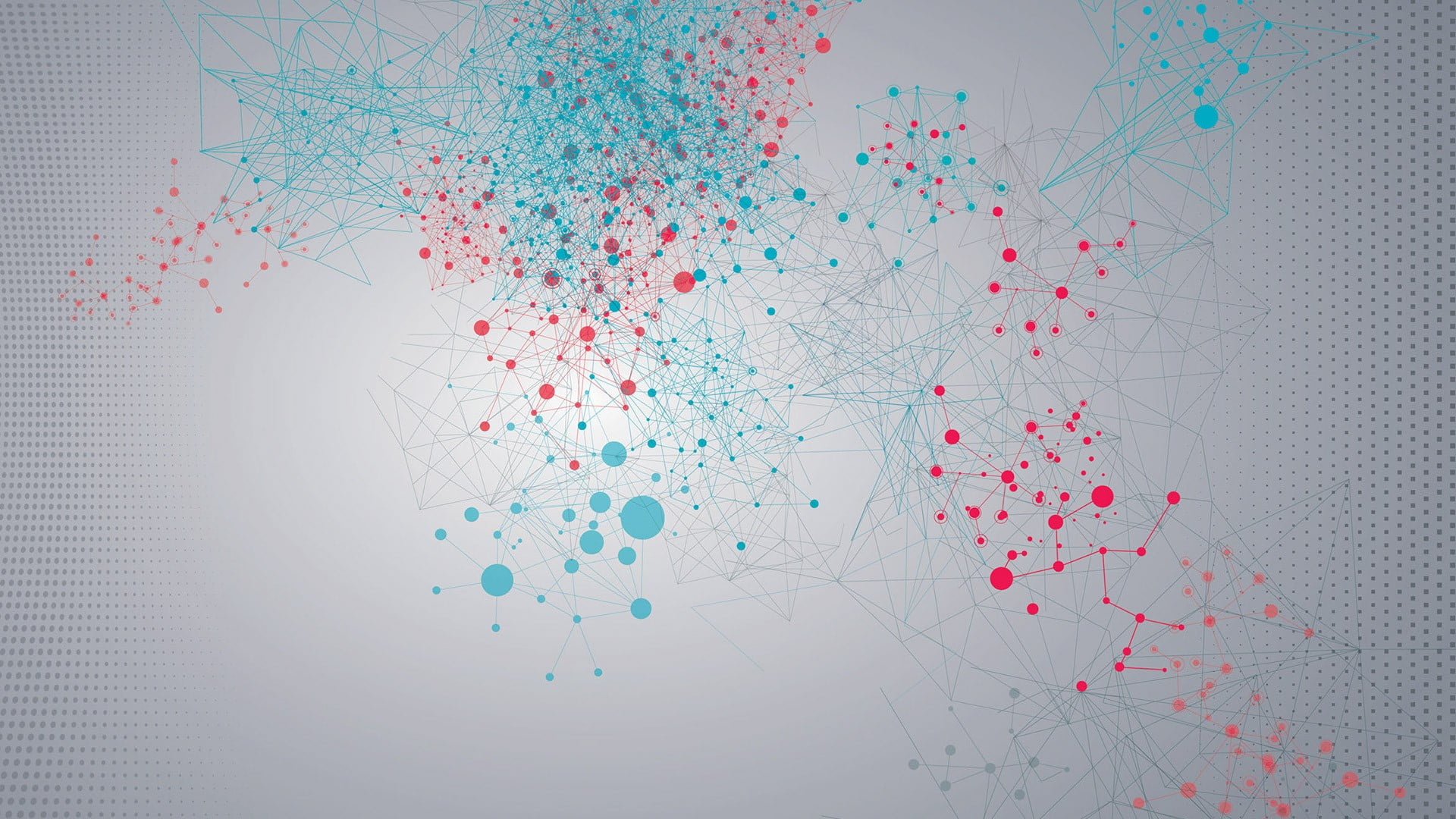 blue and red illustration digital art minimalism simple background 2k