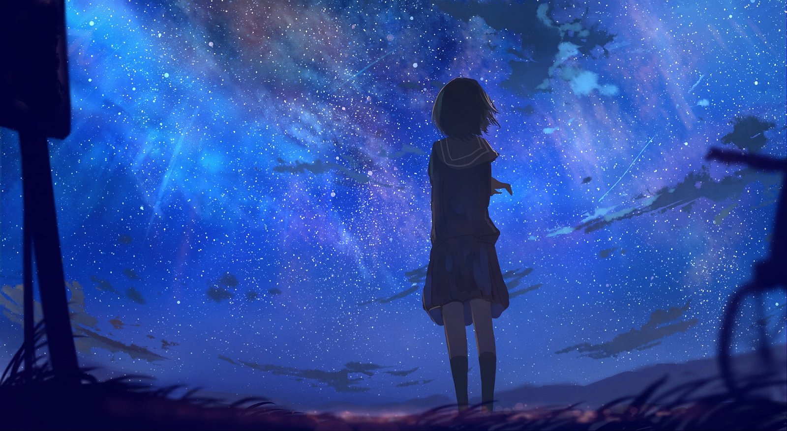female character anime girls original characters short hair 2k