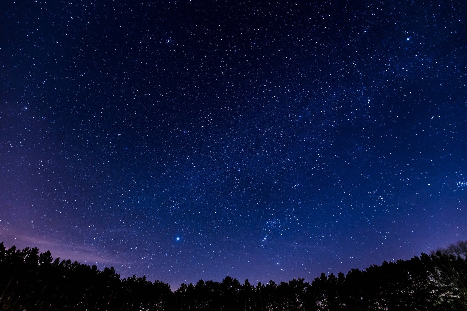 purple star stars constellation sky night astronomy 2k