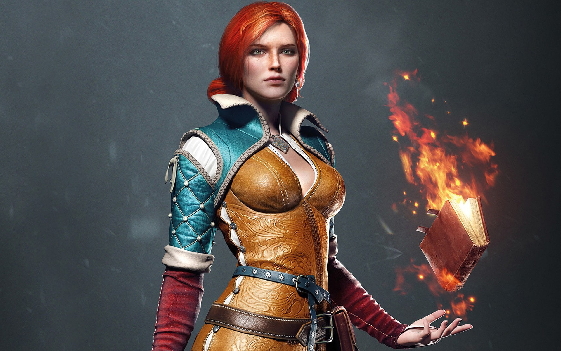 The Witcher 3 Wild Hunt red hair girl 2k