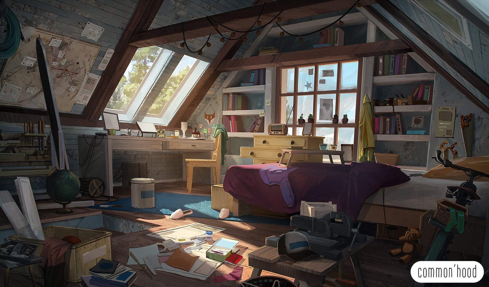 anime room interior 2k