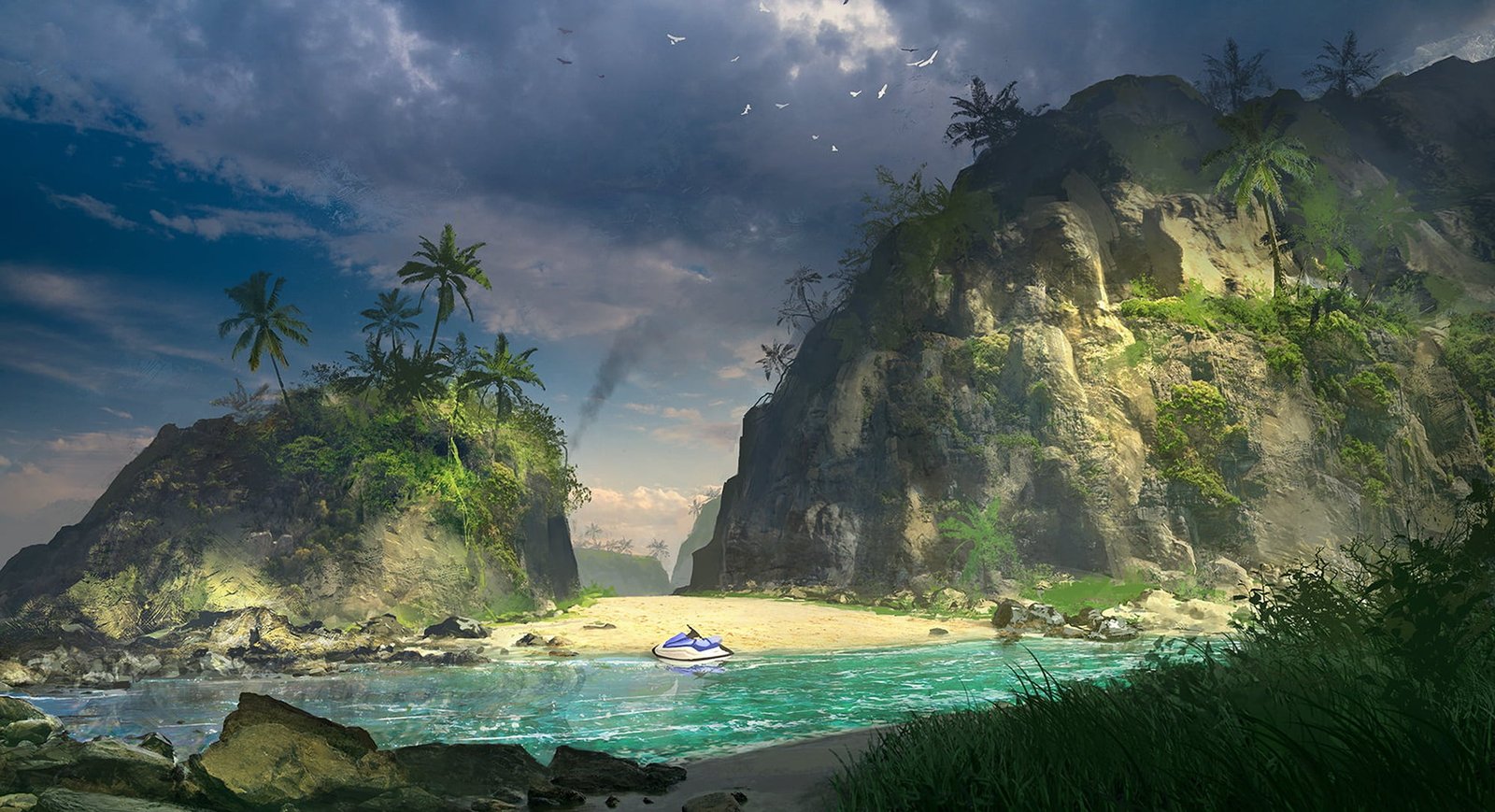 Far Cry digital wallpaper artwork art Sergey Zabelin 2k