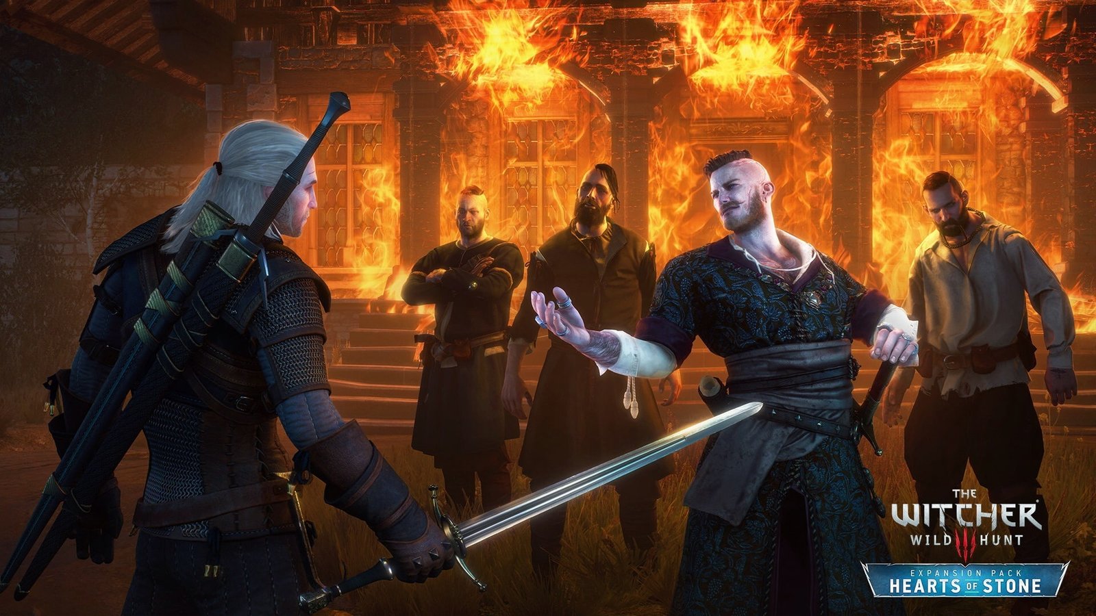 fire Geralt DLC The Witcher 3 Wild Hunt Supplement Hearts of Stone 2k