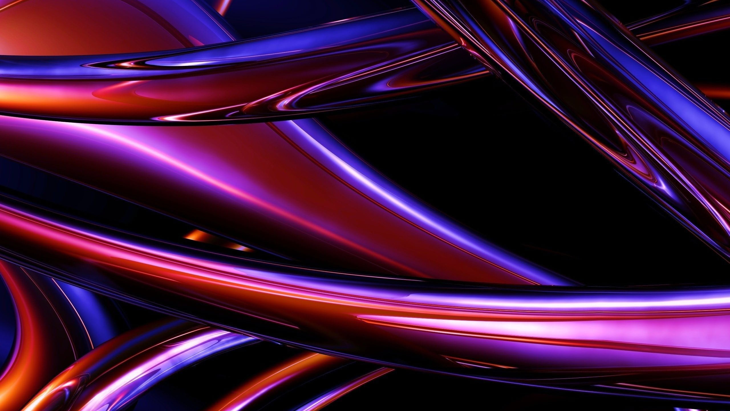 purple and blue digital wallpaper art CGI abstract 2k