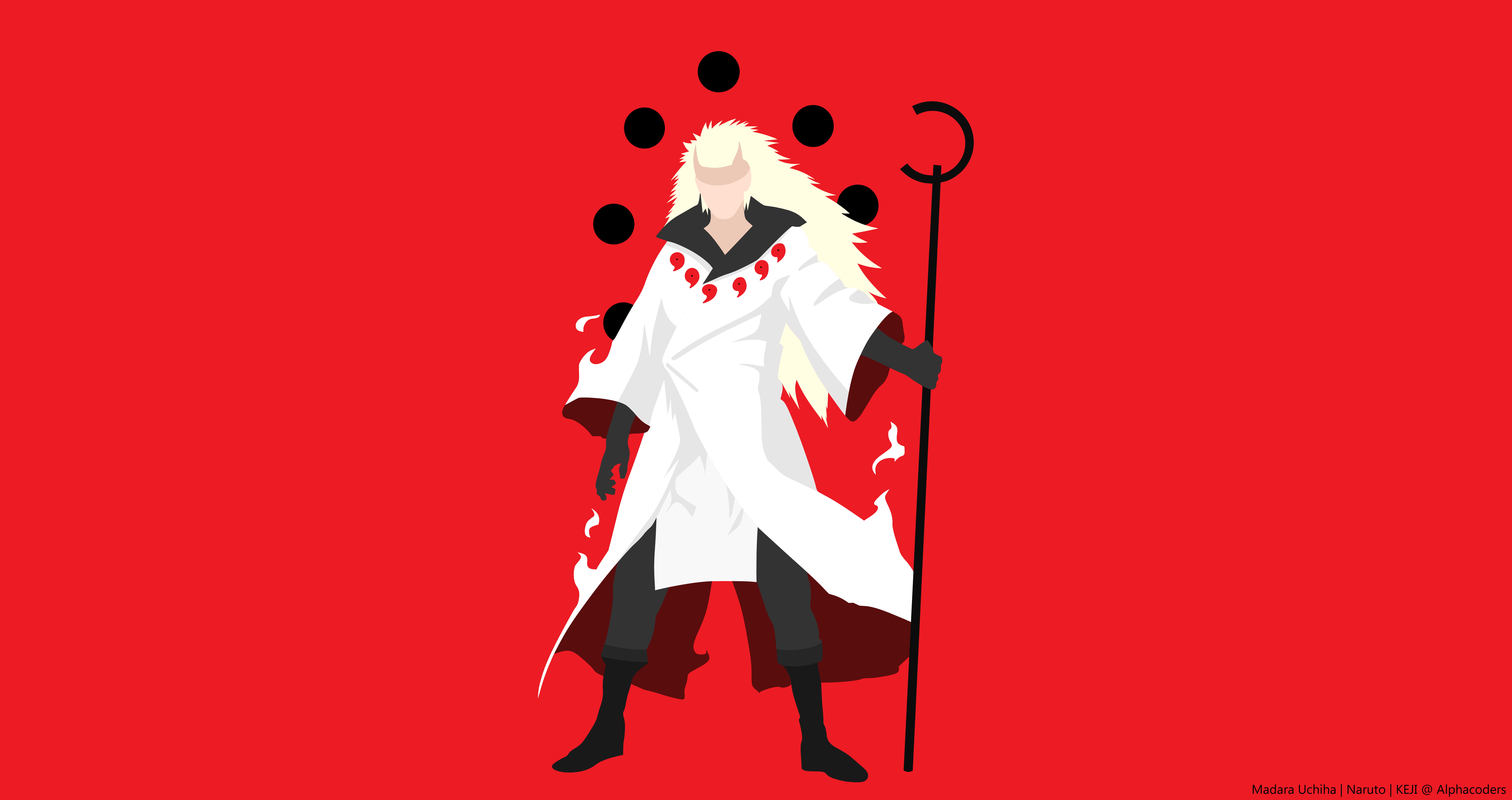 Anime Naruto Boy Madara Uchiha Minimalist Sage 2k 4k 5k 8k
