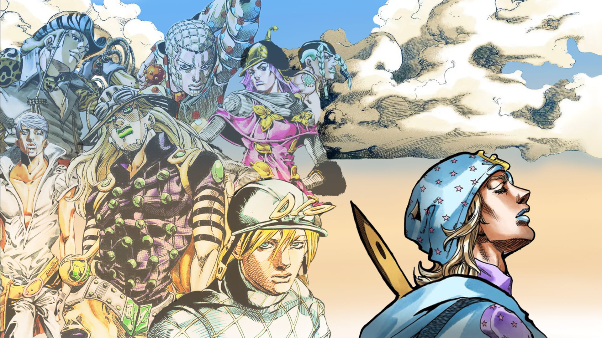 Anime Jojo's Bizarre Adventure Johnny Joestar Steel Ball Run 2k
